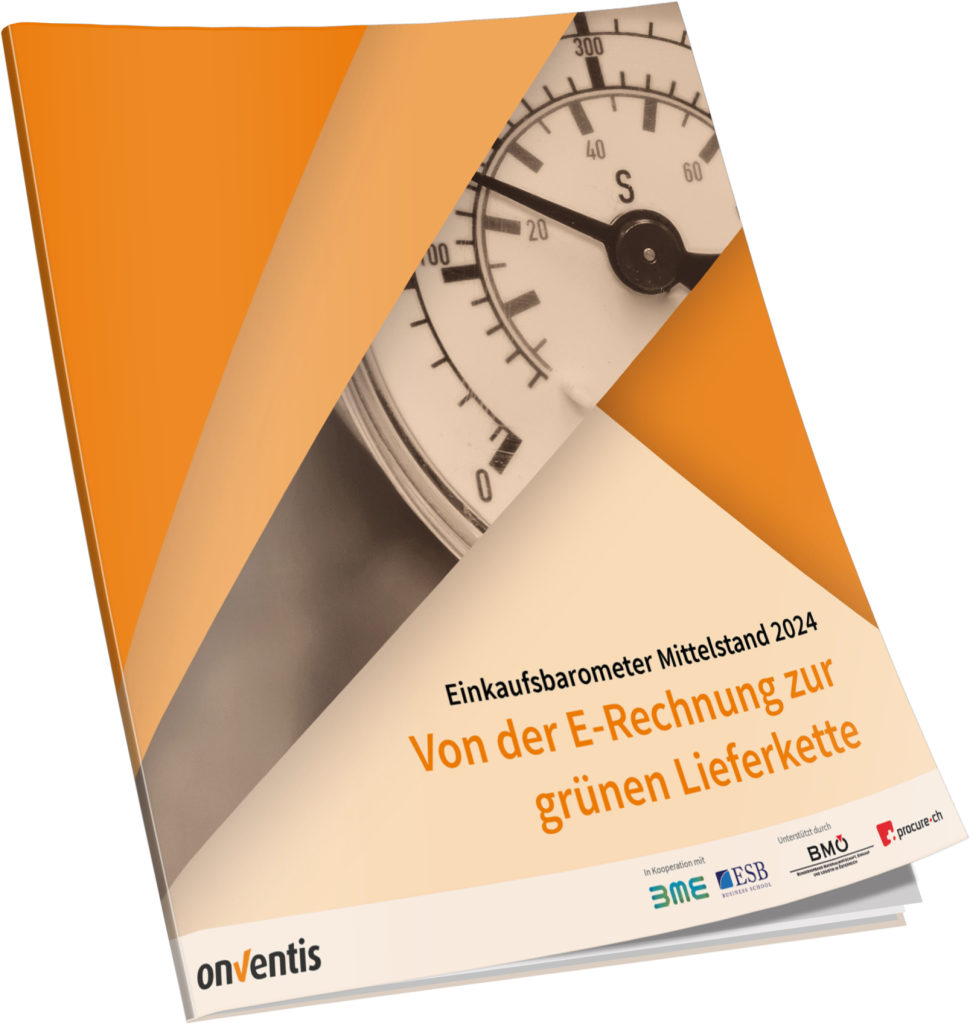 Einkaufsbarometer Mittelstand 2024: Von der E-Rechnung zur grünen Lieferkette