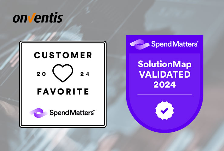 Onventis zweifach als Kundenfavorit in der Spend Matters Fall 2024 SolutionMap ausgezeichnet